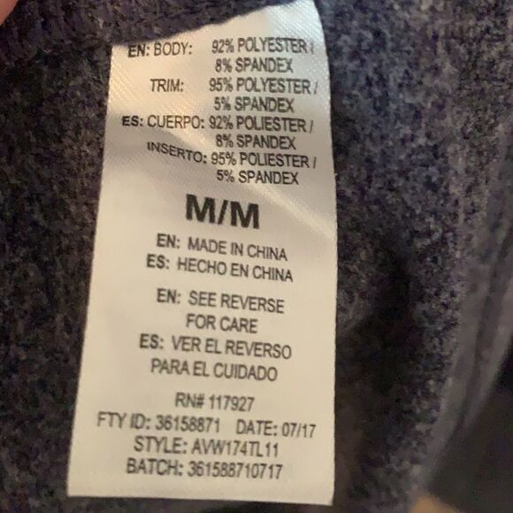 NWOT Women’s Avia medium lightweight blue hoodie - Picture 9 of 9